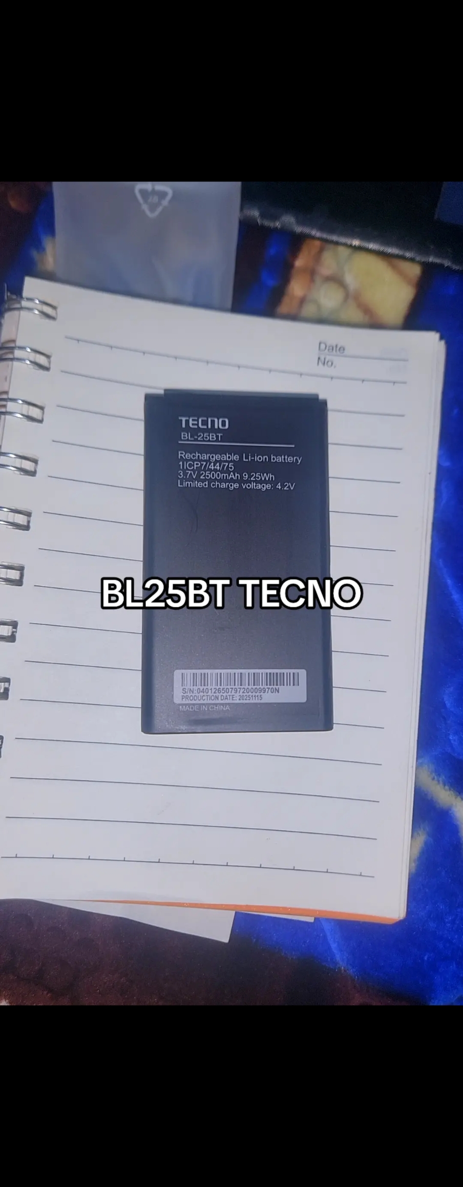 BL25BT TECNO BATTERY