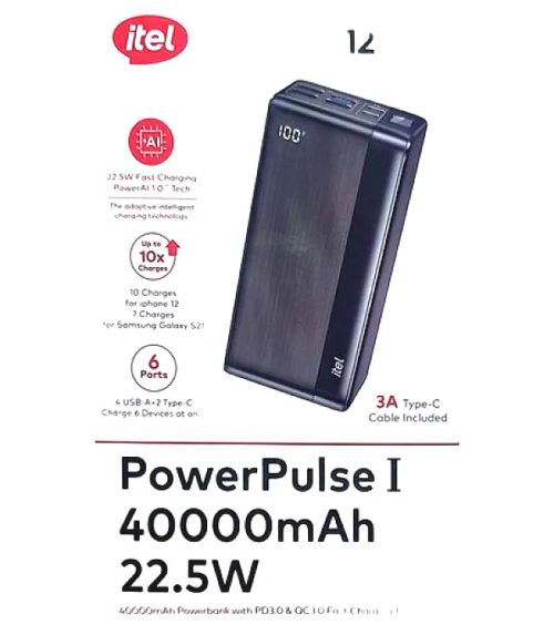 ITEL 40000MAH POWERBANK