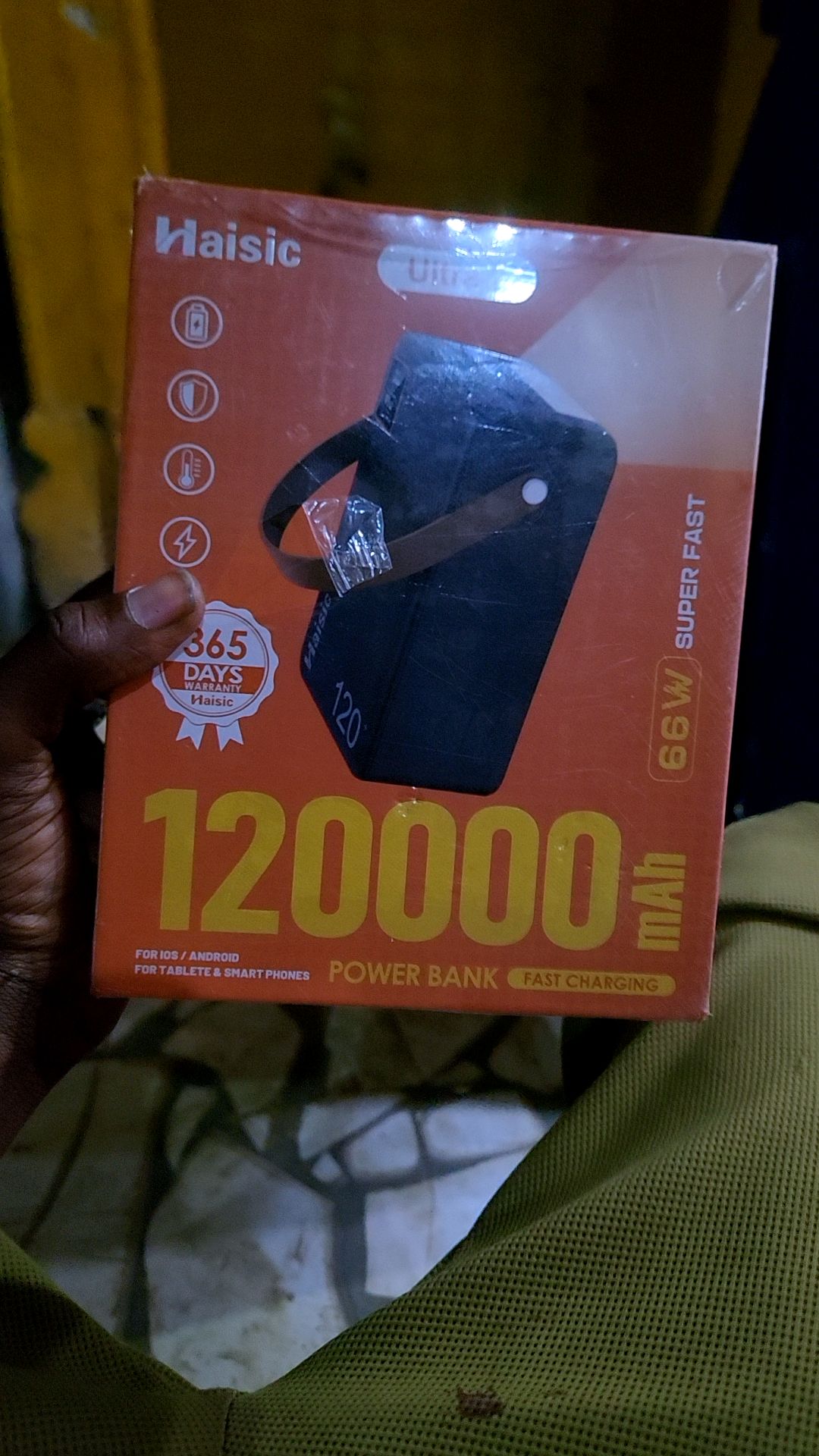 HAISIC 120000mah powerbank