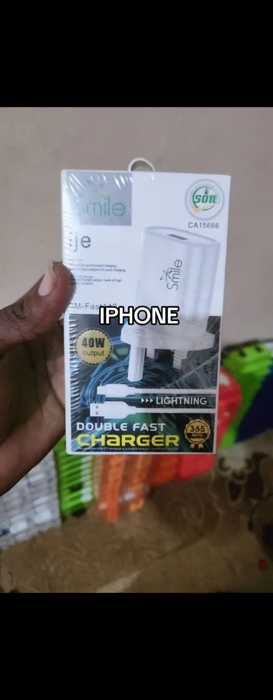 SMILE IPHONE CHARGER